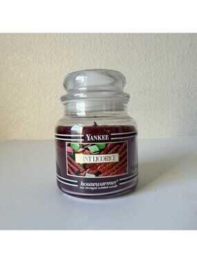 NEW Vintage Yankee Candle MINT LICORICE 14.5 oz Medium Jar Holiday Scent